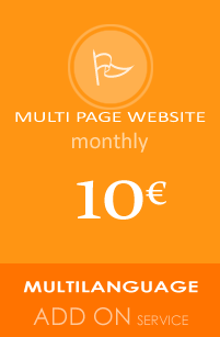 Multi Page Website multi language add on service